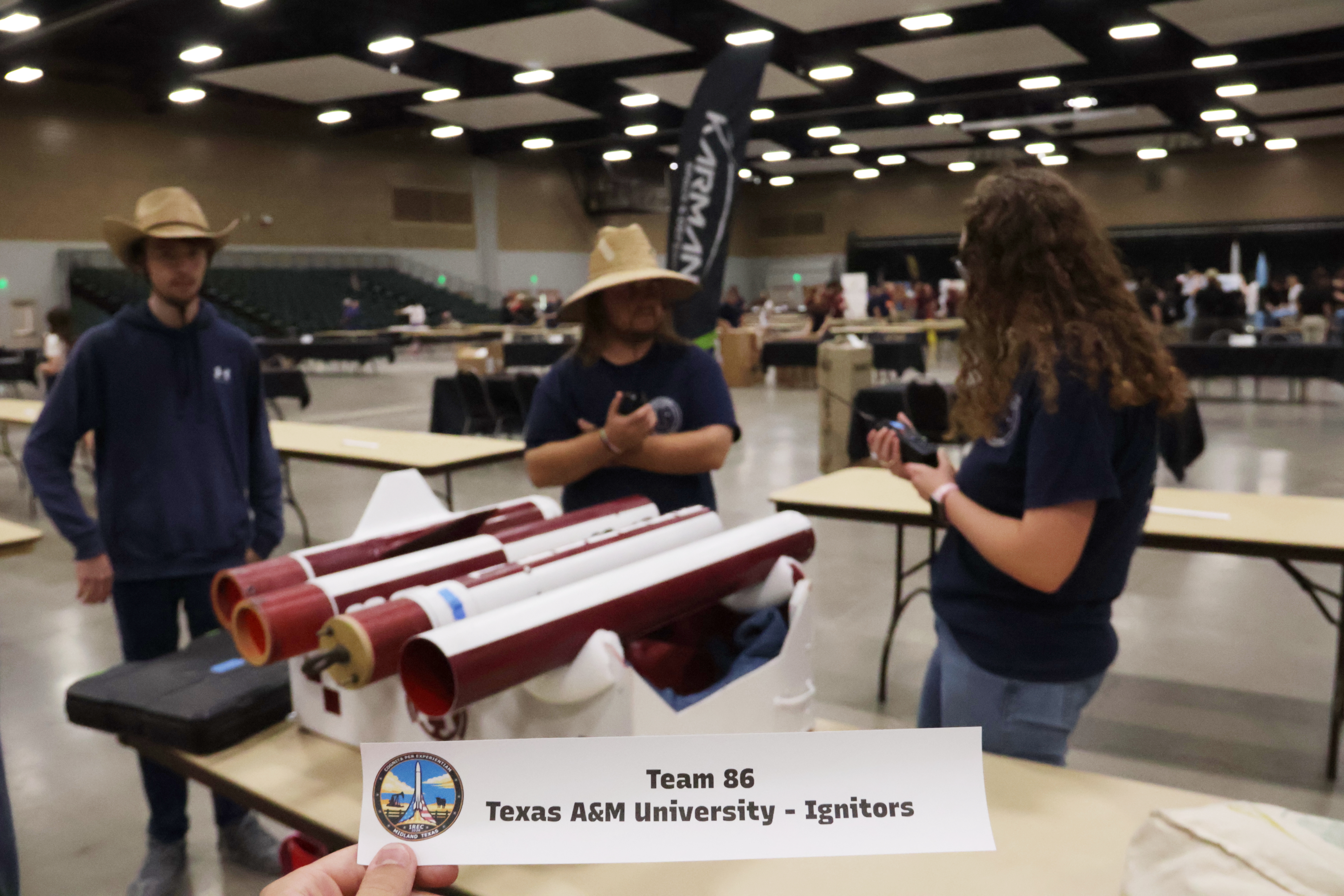 Ignitors members at the IREC convention center